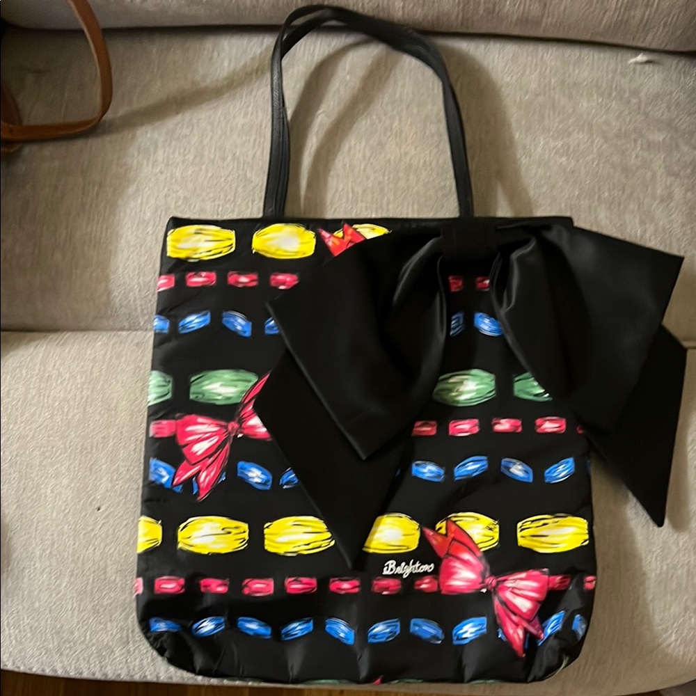 Brighton Black Multicolor Tote Bag